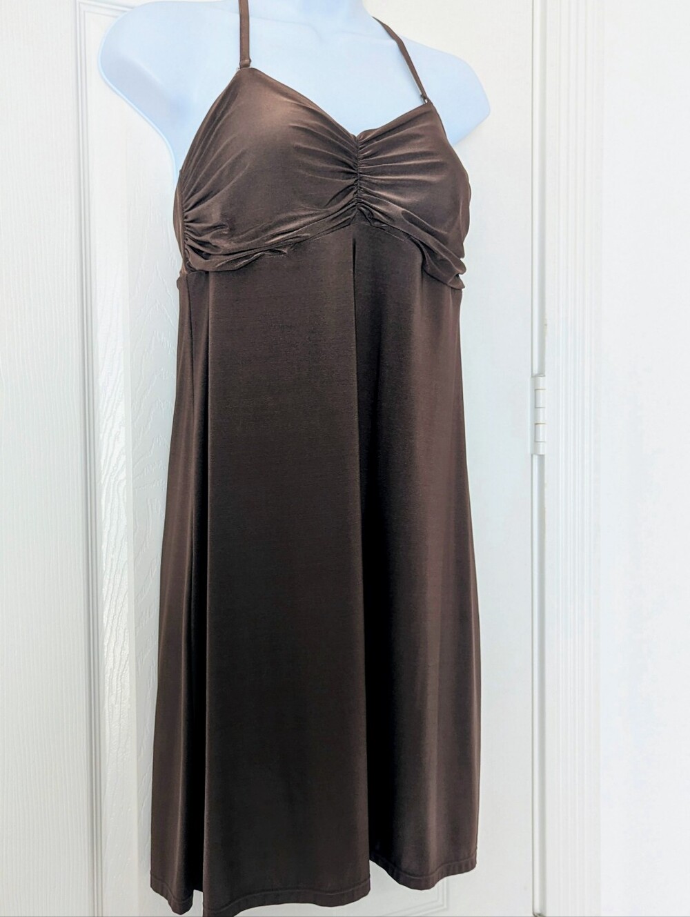 Harrods Brown Halter Swim Coverup Sundress